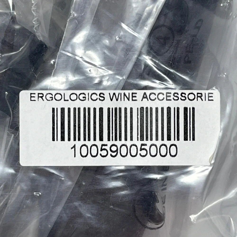 Tupperware Corkscrew and Wine Accessories Set Black White Handle NIP / Open